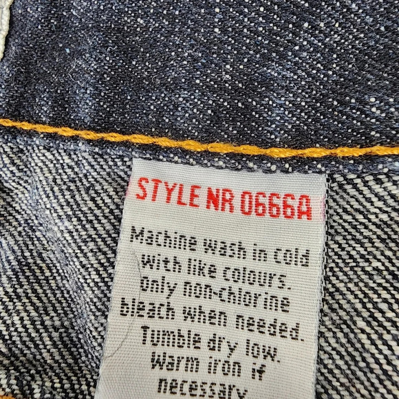 Vintage Mecca Denim Jorts Shorts  Y2K Dark Wash Streetwear Skater Size 38 - Picture 13 of 13